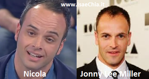 Somiglianza tra Nicola del Trono under e Jonny Lee Miller