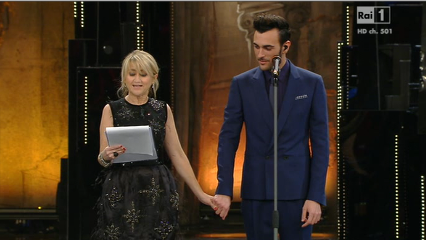 Marco Mengoni e Luciana Litizzetto