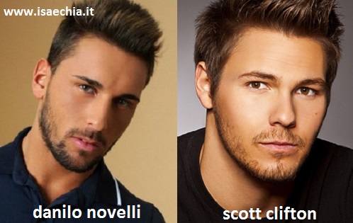 Somiglianza tra Danilo Novelli e Scott Clifton