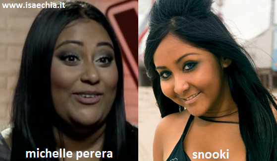 Somiglianza tra Michelle Perera e Snooki