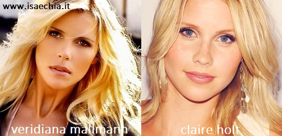 Somiglianza tra Veridiana Mallmann e Claire Holt