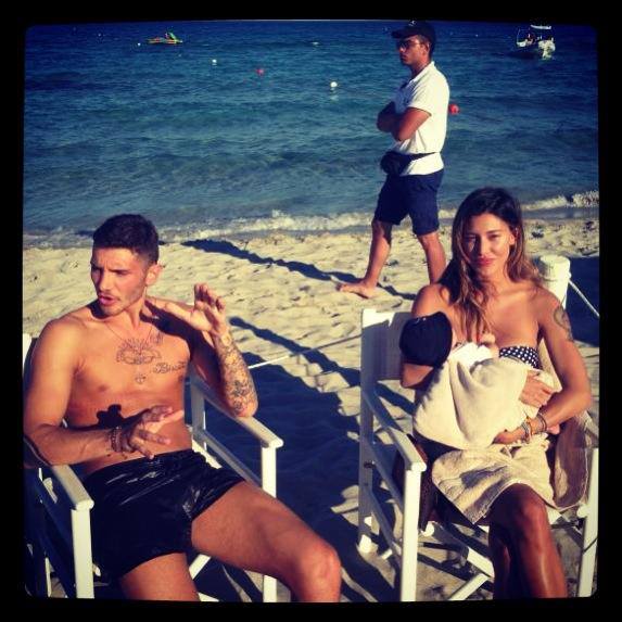 Belen Rodriguez, Stefano De Martino e Santiago