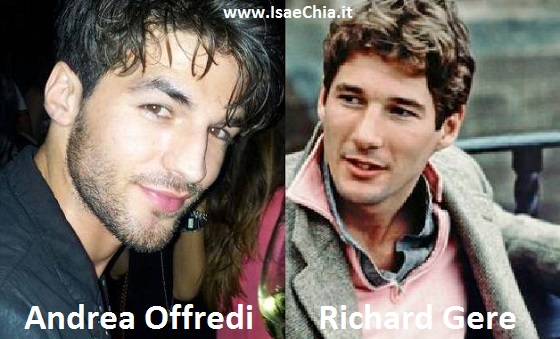 Somiglianza tra Andrea Offredi e Richard Gere