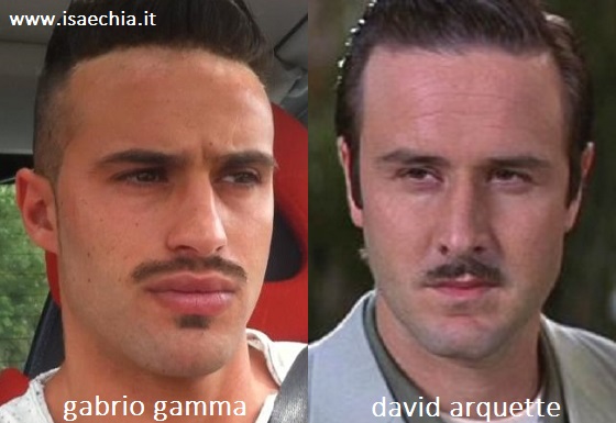 Somiglianza tra Gabrio Gamma e David Arquette