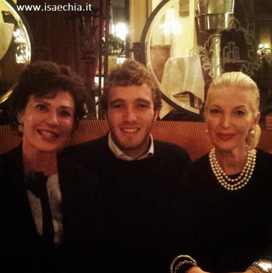 Paolo Ciavarro con Corinne Clery e la Marchesa Daniela Del Secco D'Aragona