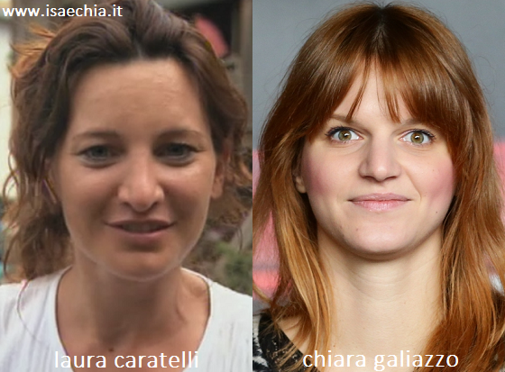 Somiglianza tra Laura Caratelli e Chiara Galiazzo