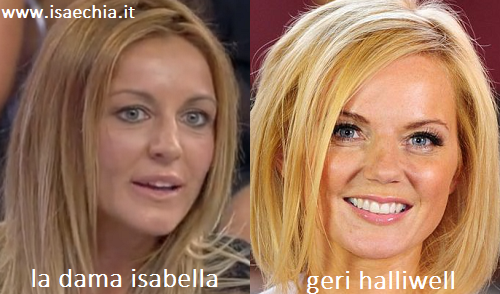 Somiglianza tra la dama Isabella e Geri Halliwell