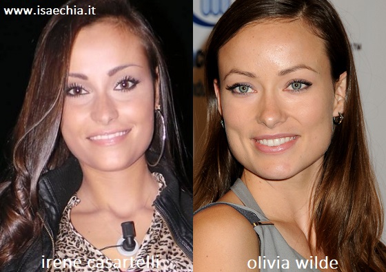 Somiglianza tra Irene Casartelli e Olivia Wilde