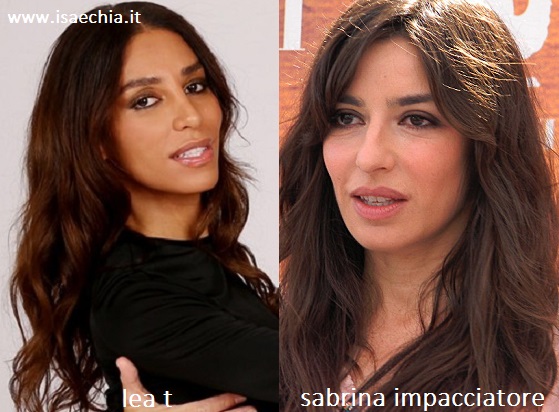 Somiglianza tra Lea T e Sabrina Impacciatore