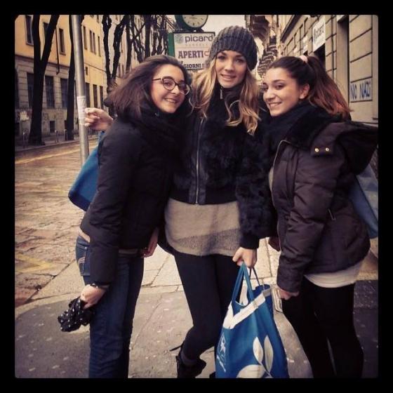 Flavia Fiadone con le fans