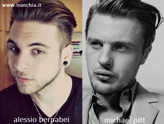 Somiglianza tra Alessio Bernabei e Michael Pitt