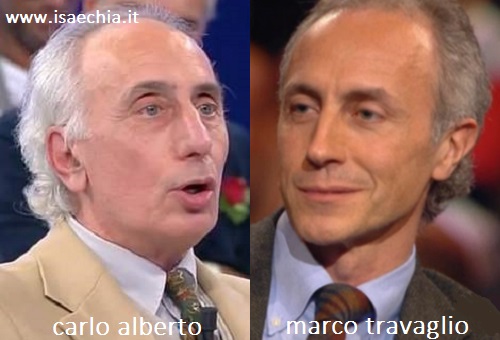 Somiglianza tra il cavaliere Carlo Alberto e Marco Travaglio