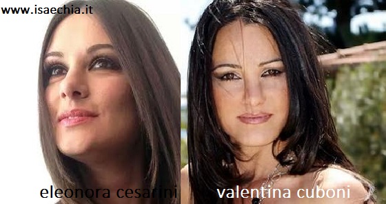 Somiglianza tra Eleonora Cesarini e Valentina Cuboni