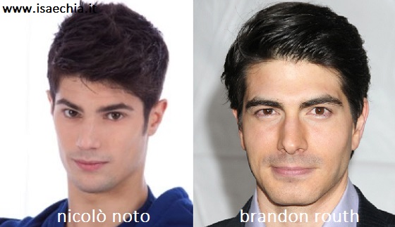 Somiglianza tra Nicolò Noto e Brandon Routh