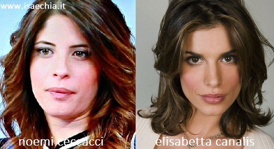 Somiglianza tra Noemi Ceccacci ed Elisabetta Canalis