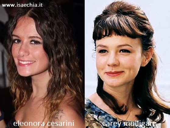 Somiglianza tra Eleonora Cesarini e Carey Mulligan