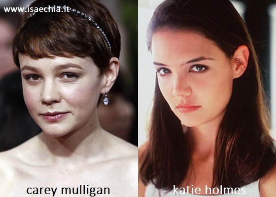 Somiglianza tra Carey Mulligan e Katie Holmes