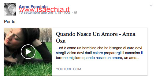 Anna Fassiola su Facebook