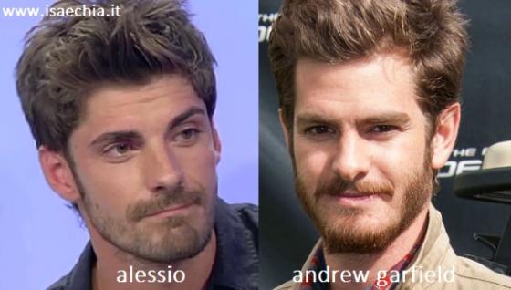 Somiglianza tra Alessio e Andrew Garfield