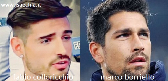 Somiglianza tra Fabio Colloricchio e Marco Borriello