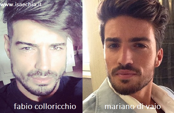 Somiglianza tra Fabio Colloricchio e Mariano Di Vaio