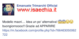 Emanuele Trimarchi su Facebook