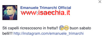 Emanuele Trimarchi su Facebook