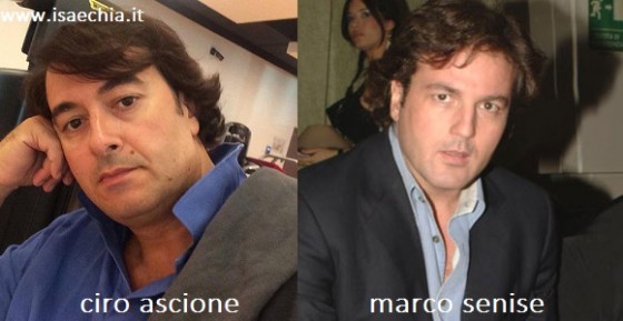 Somiglianza tra Ciro Ascione e Marco Senise Isa e Chia