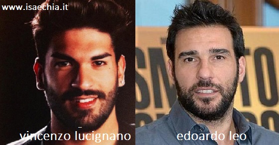 Somiglianza tra Vincenzo Lucignano e Edoardo Leo