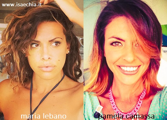 Somiglianza tra Maria Lebano e Pamela Camassa