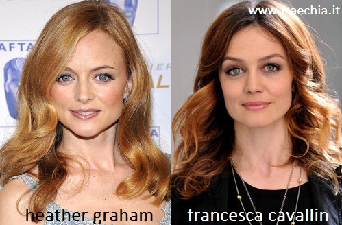 Somiglianza tra Heather Graham e Francesca Cavallin