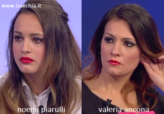 Somiglianza tra Noemi Piarulli e Valeria Ancona