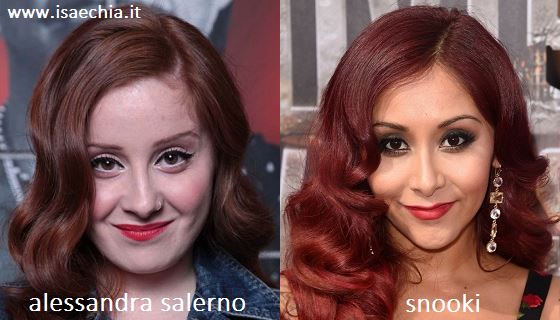 Somiglianza tra Alessandra Salerno e Snooki