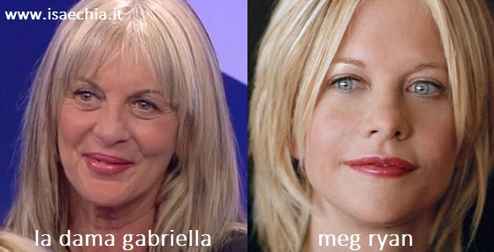 Somiglianza tra Gabriella e Meg Ryan