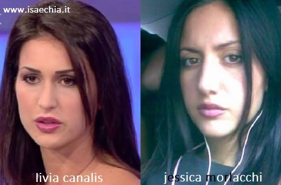 Somiglianza tra Livia Canalis e Jessica Morlacchi