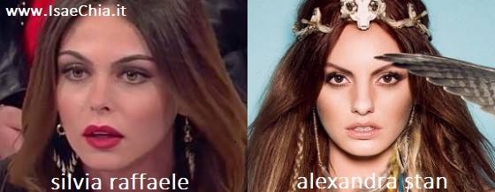 Somiglianza tra Silvia Raffaele e Alexandra Stan