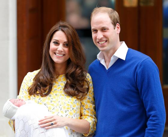 William, Kate e Charlotte Windsor