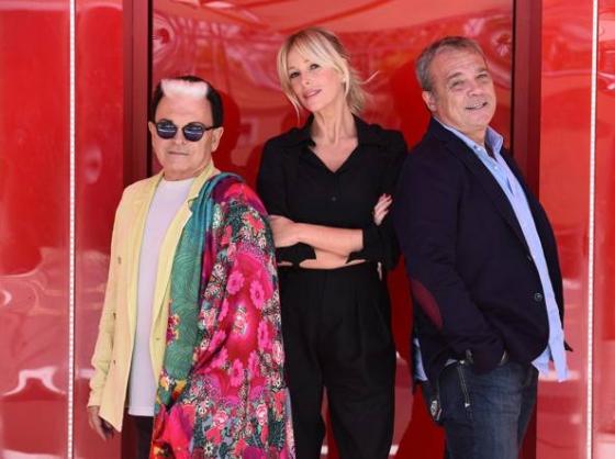 Alessia Marcuzzi, Cristiano Malgioglio e Claudio Amendola