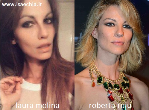 Somiglianza tra Laura Molina e Roberta Ruiu