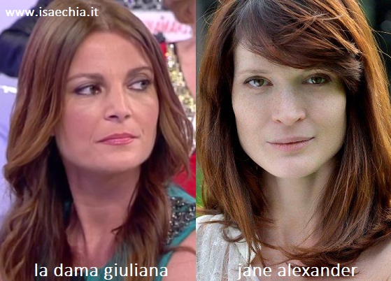 Somiglianza tra Giuliana e Jane Alexander