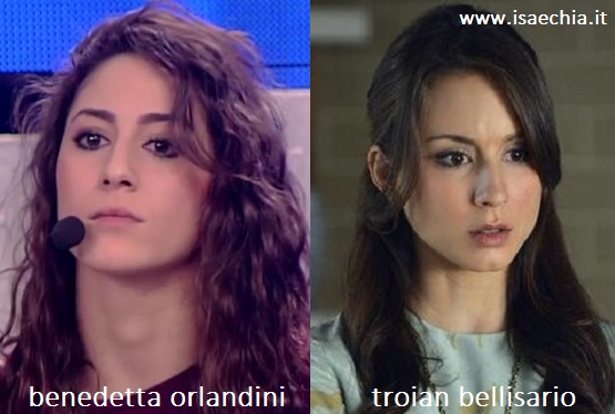 Somiglianza tra Benedetta Orlandini e Troian Bellisario