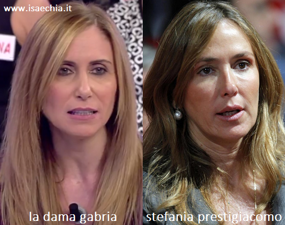 Somiglianza tra Gabria e Stefania Prestigiacomo