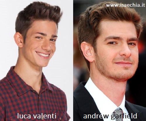 Somiglianza tra Luca Valenti e Andrew Garfield