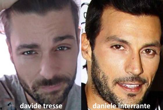 Somiglianza tra Davide Tresse e Daniele Interrante