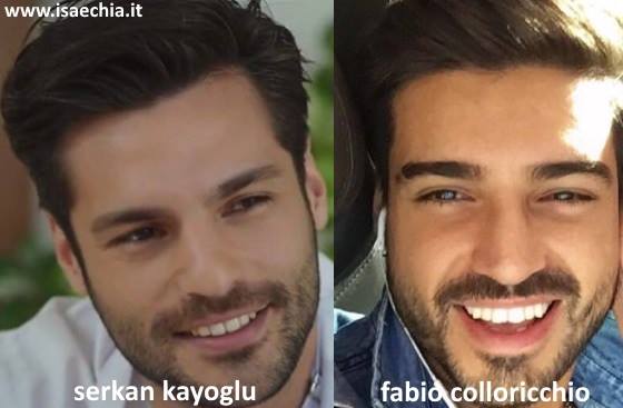 Somiglianza tra Fabio Colloricchio e Serkan Çayoğlu