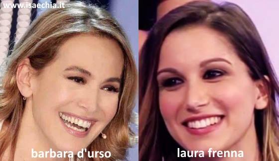 Somiglianza tra Laura Frenna e Barbara D'Urso