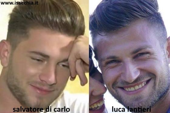 Somiglianza tra Luca Lantieri e Salvatore Di Carlo