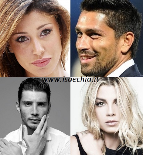 Belen Rodriguez, Marco Borriello, Stefano De Martino e Emma Marrone