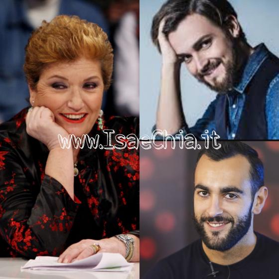 Mara Maionchi, Valerio Scanu e Marco Mengoni