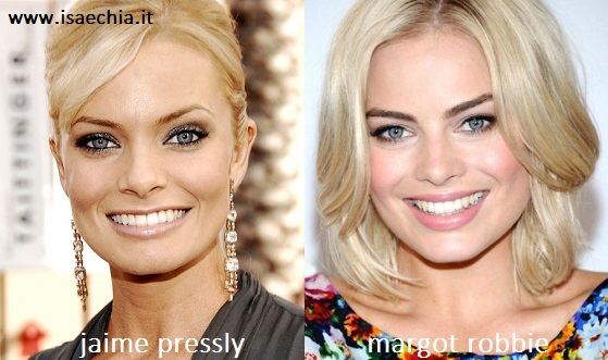 Somiglianza tra Jaime Pressly e Margot Robbie